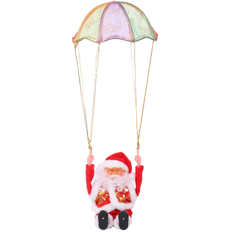 Weihnachtsmann Dekorationsfigur mit Fallschirm Brehn