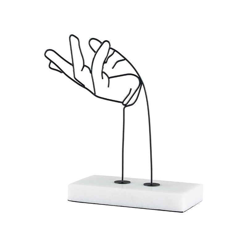Abstrakte Handgesten-Skulptur