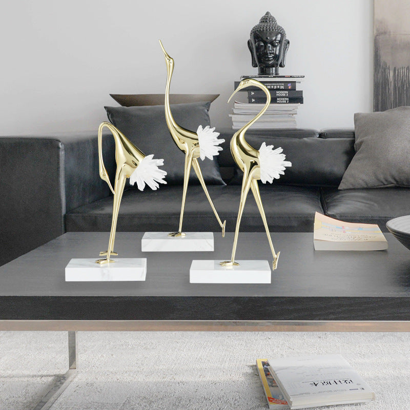 Elegante dekorative Vogelskulptur