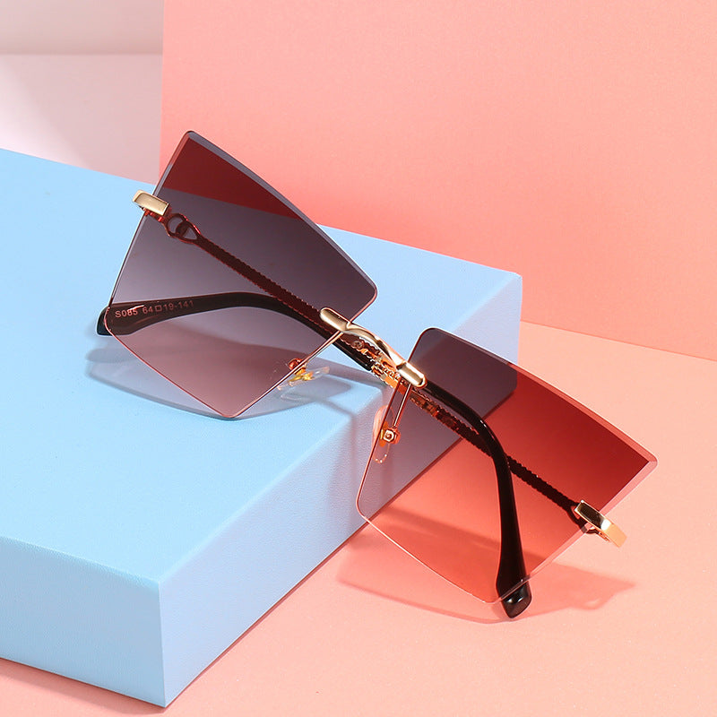 Quadratische Rahmen Farbverlauf Sonnenbrille Brehn