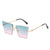 Quadratische Rahmen Farbverlauf Sonnenbrille Brehn