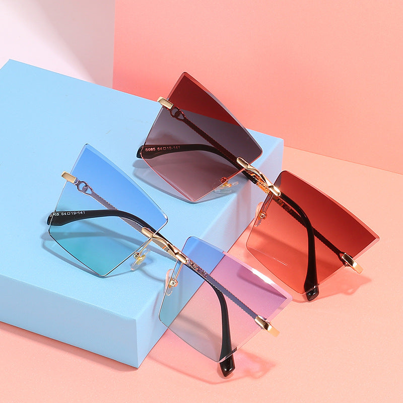 Quadratische Rahmen Farbverlauf Sonnenbrille Brehn