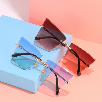 Quadratische Rahmen Farbverlauf Sonnenbrille Brehn