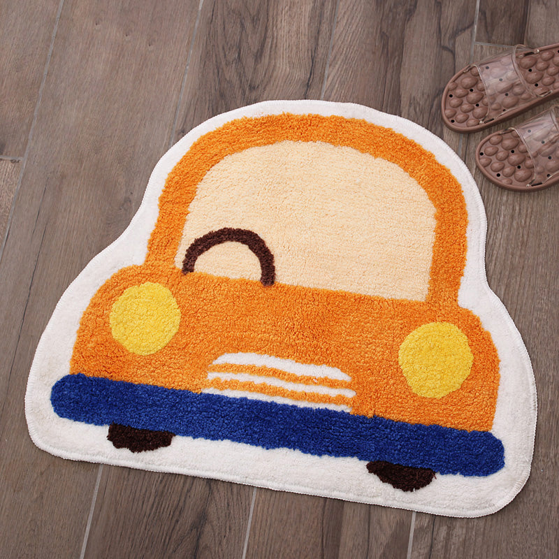 Brehn | Creatieve Kinderen Kamer Tapijt Multi Gekleurd 3D Patroon Binnen Tapijt Katoen Mengsel Antislip Huisdier Vriendelijk Gebied Tapijt