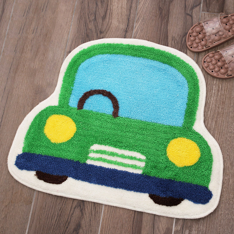 Brehn | Creatieve Kinderen Kamer Tapijt Multi Gekleurd 3D Patroon Binnen Tapijt Katoen Mengsel Antislip Huisdier Vriendelijk Gebied Tapijt