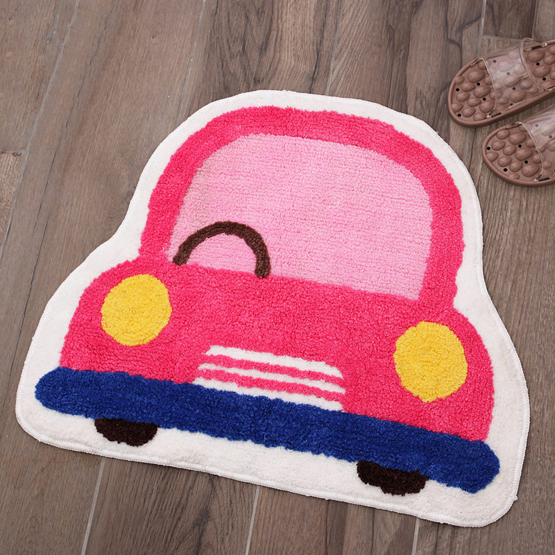 Brehn | Creatieve Kinderen Kamer Tapijt Multi Gekleurd 3D Patroon Binnen Tapijt Katoen Mengsel Antislip Huisdier Vriendelijk Gebied Tapijt