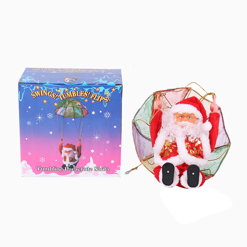 Weihnachtsmann Dekorationsfigur mit Fallschirm Brehn