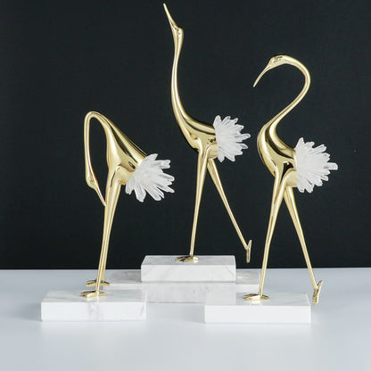Elegante dekorative Vogelskulptur