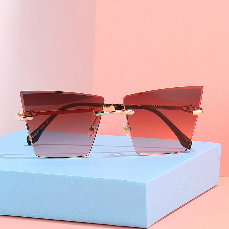 Quadratische Rahmen Farbverlauf Sonnenbrille Brehn