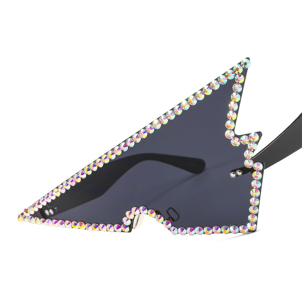 Damen extravagant geformte Sonnenbrille Brehn