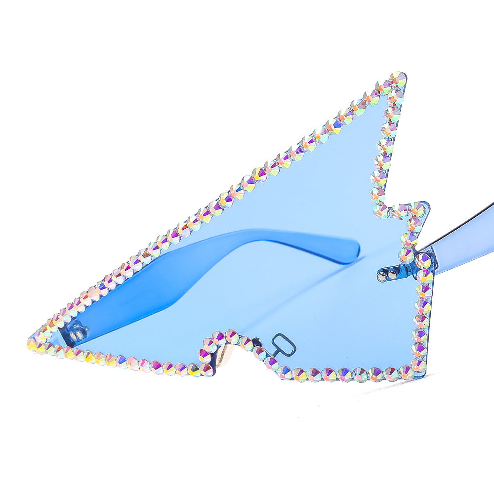 Damen extravagant geformte Sonnenbrille Brehn