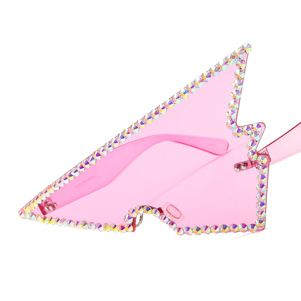 Damen extravagant geformte Sonnenbrille Brehn