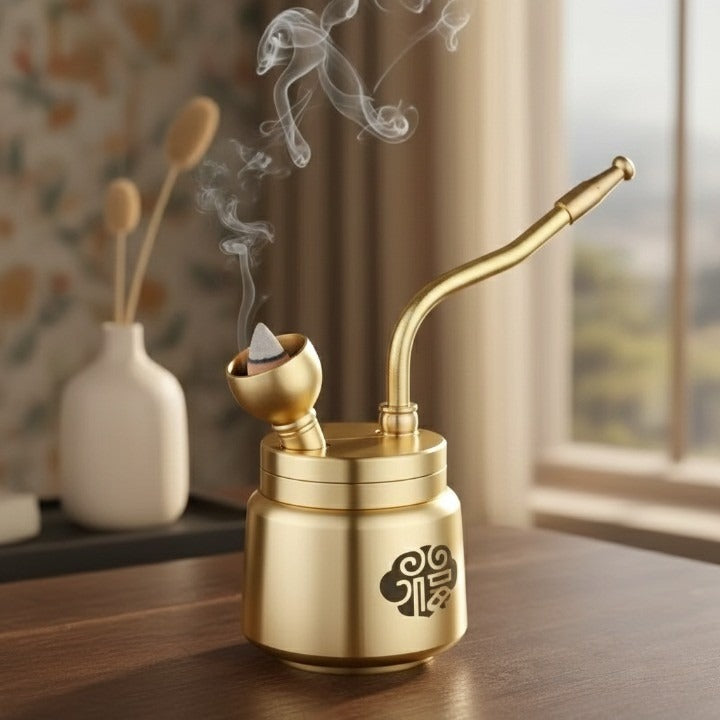 Artisan Messing Rohr Aromatherapie Räucherstäbchen Burner