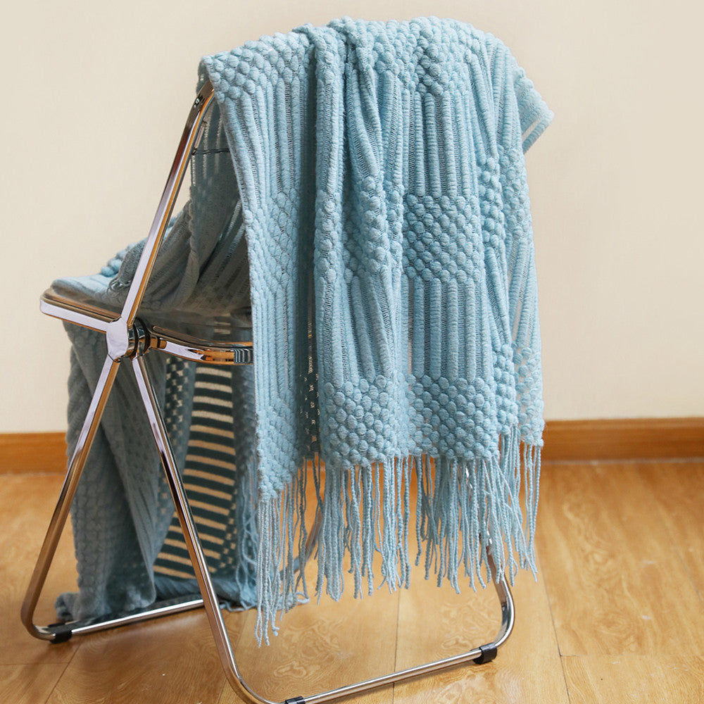 Damen hochwertige Strickdecke mit strukturiertem Design Brehn