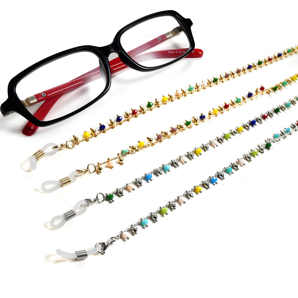 Bunte Perlen Brillenhalter Kette Brehn