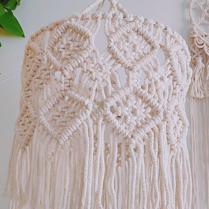 Macrame Hängeleuchte Schirm Brehn