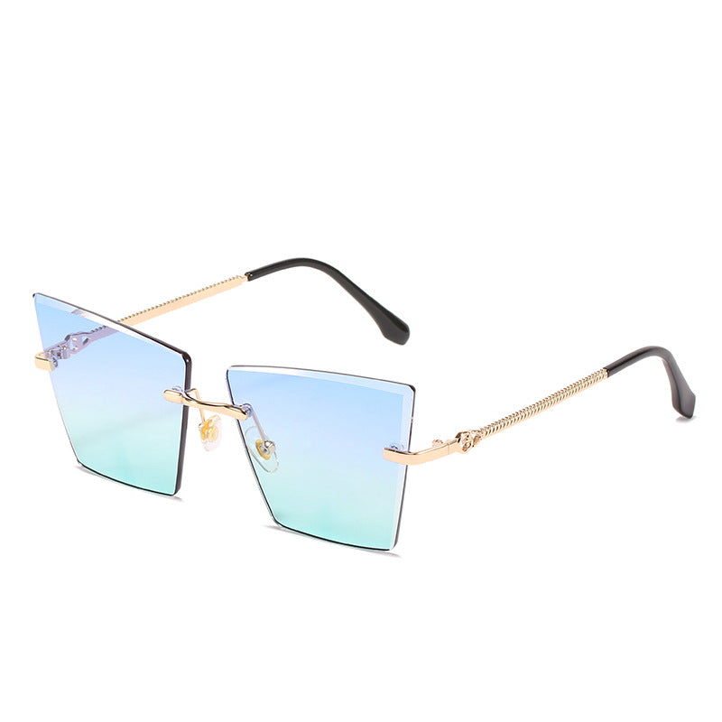 Quadratische Rahmen Farbverlauf Sonnenbrille Brehn
