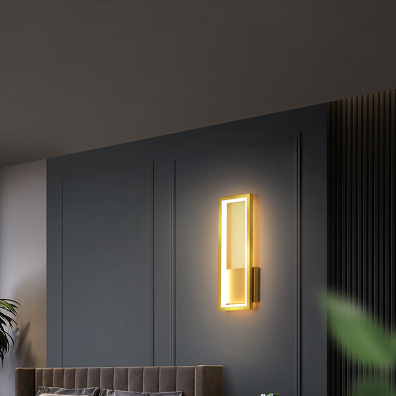 Minimalismus Rechteckige Wandleuchte Beleuchtung Metall Foyer LED Wandmontage Lichtarmatur | Brehn
