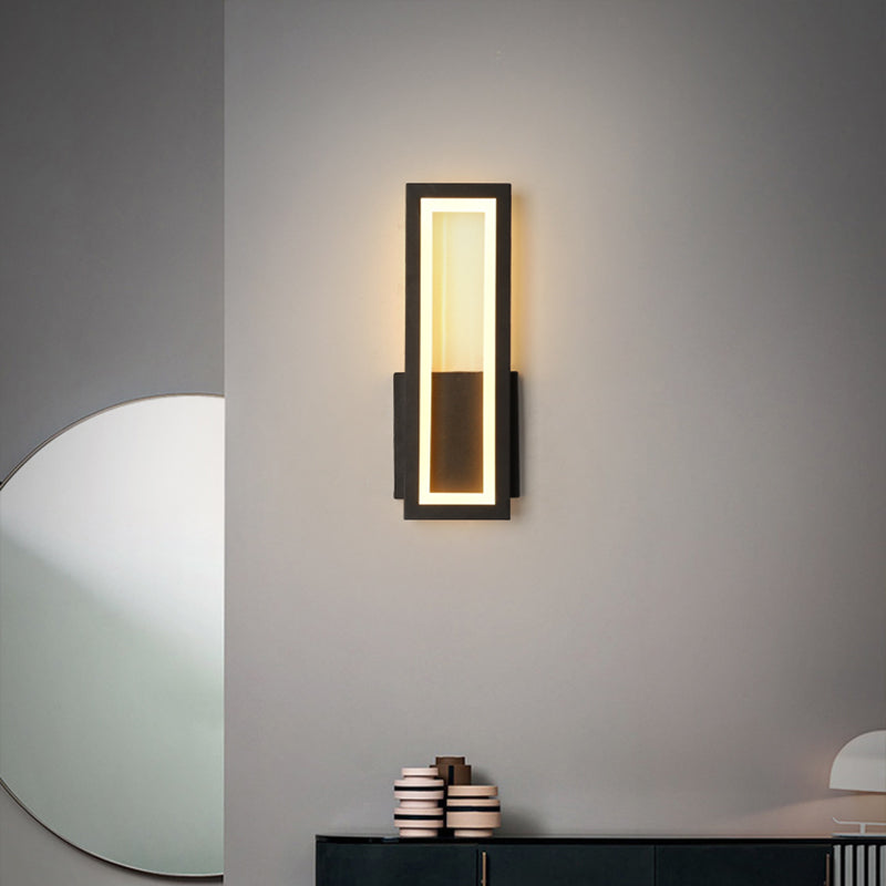 Minimalismus Rechteckige Wandleuchte Beleuchtung Metall Foyer LED Wandmontage Lichtarmatur | Brehn