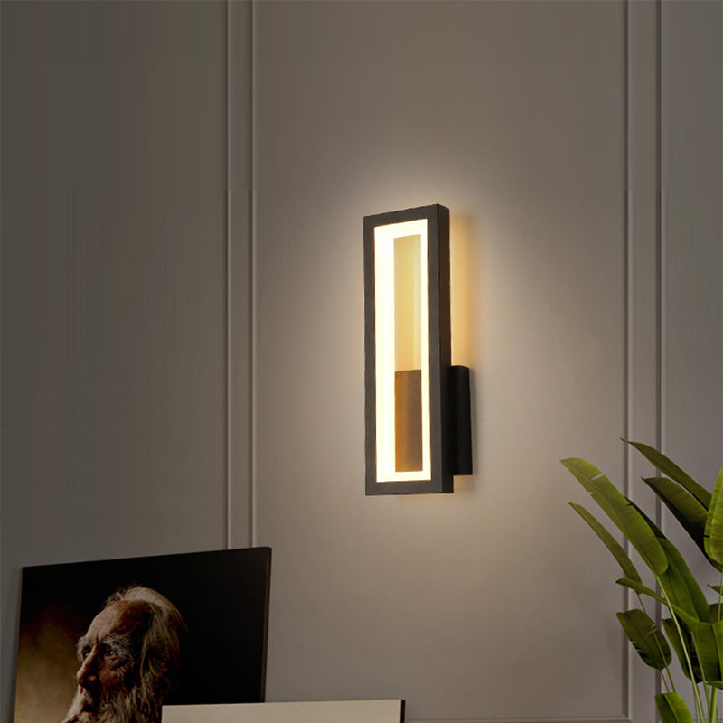 Minimalismus Rechteckige Wandleuchte Beleuchtung Metall Foyer LED Wandmontage Lichtarmatur | Brehn
