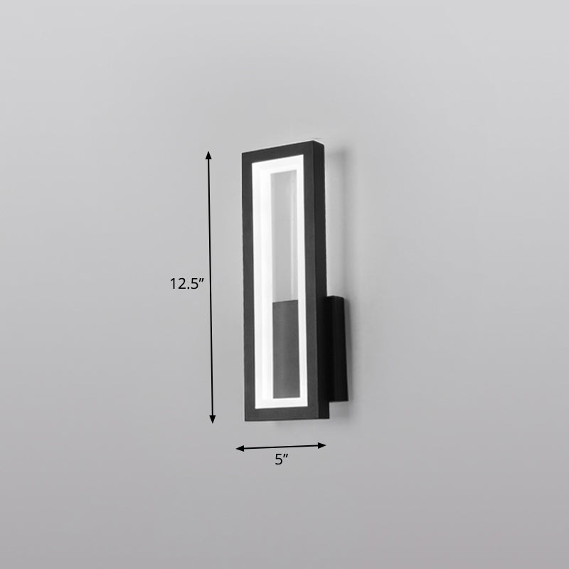 Minimalismus Rechteckige Wandleuchte Beleuchtung Metall Foyer LED Wandmontage Lichtarmatur | Brehn