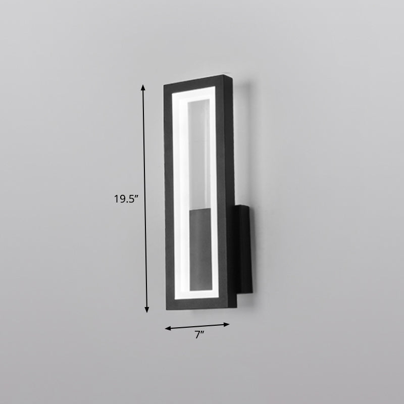 Minimalismus Rechteckige Wandleuchte Beleuchtung Metall Foyer LED Wandmontage Lichtarmatur | Brehn