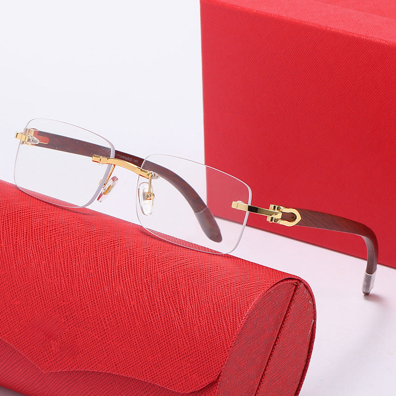 Damen elegante Rechteck-Sonnenbrille mit hochwertigem Metallrahmen und polarisierenden Gläsern Brehn