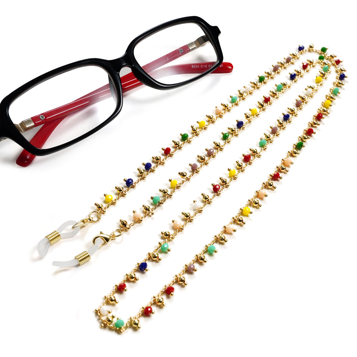 Bunte Perlen Brillenhalter Kette Brehn