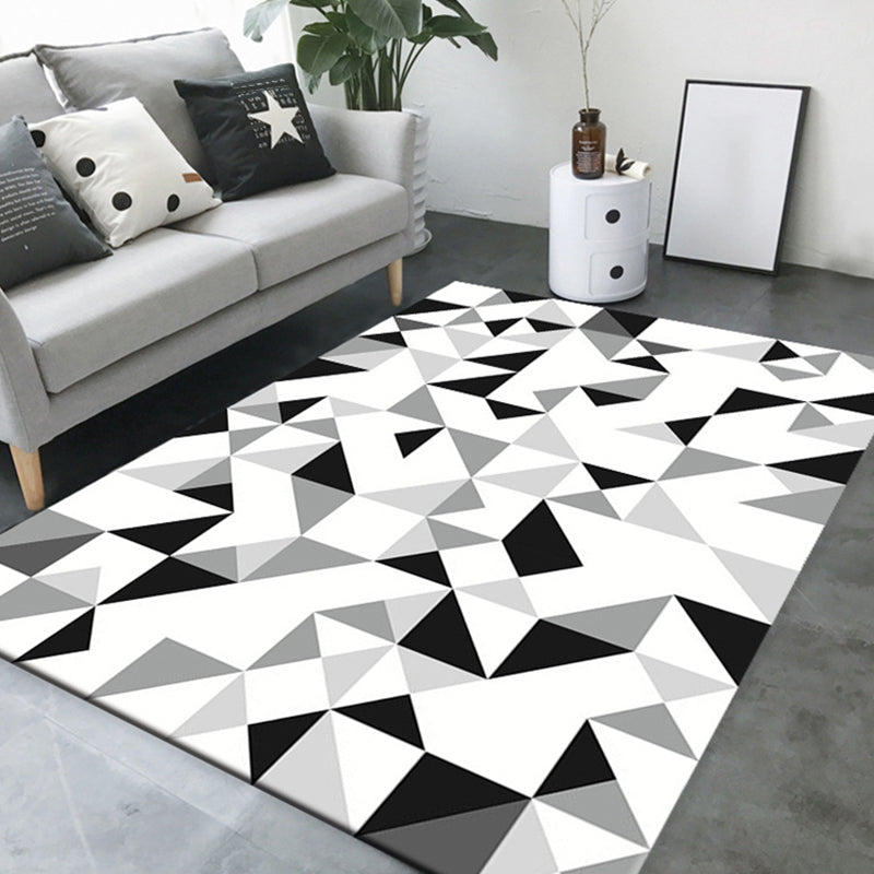 Brehn | Eenvoudig Woonkamer Tapijt Meerdere Kleur Geometrische Print Binnen Tapijt Antislip Ondergrond Huisdiervriendelijk Gebied Tapijt