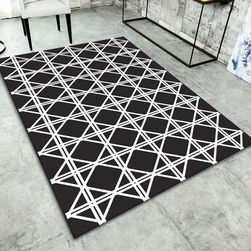 Brehn | Eenvoudig Woonkamer Tapijt Meerdere Kleur Geometrische Print Binnen Tapijt Antislip Ondergrond Huisdiervriendelijk Gebied Tapijt