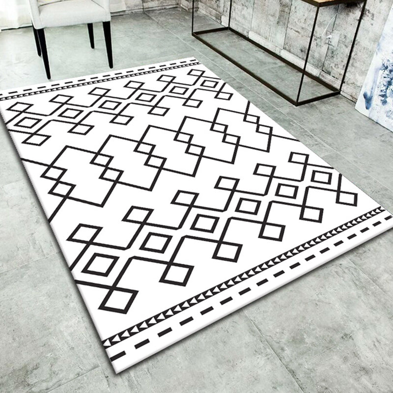 Brehn | Eenvoudig Woonkamer Tapijt Meerdere Kleur Geometrische Print Binnen Tapijt Antislip Ondergrond Huisdiervriendelijk Gebied Tapijt