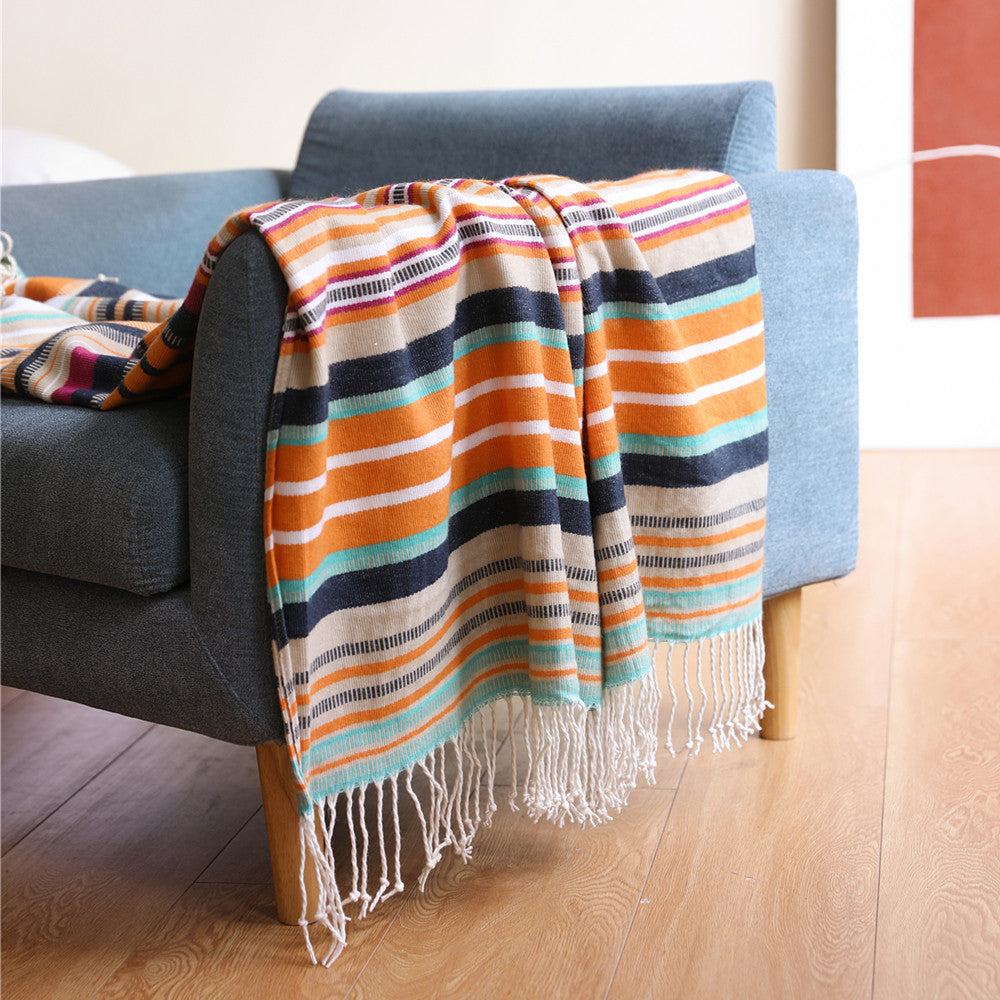 Weiche Strickdecke