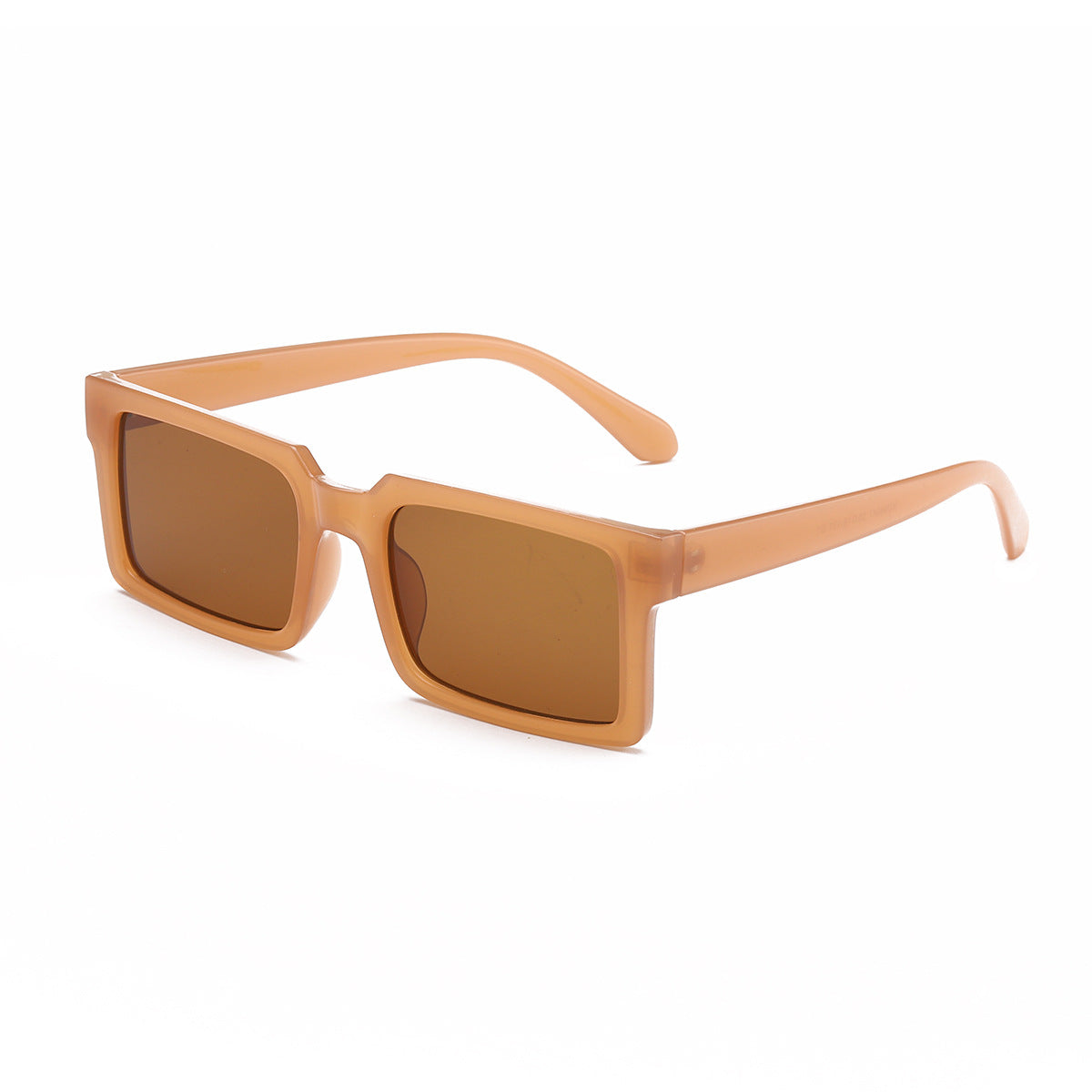 Damen modische rechteckige Sonnenbrille mit gelben Gläsern Brehn