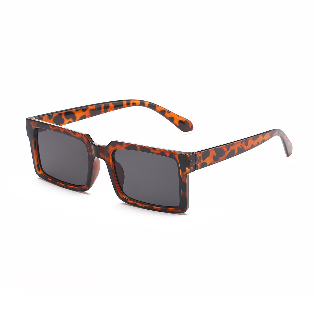 Damen modische rechteckige Sonnenbrille mit gelben Gläsern Brehn