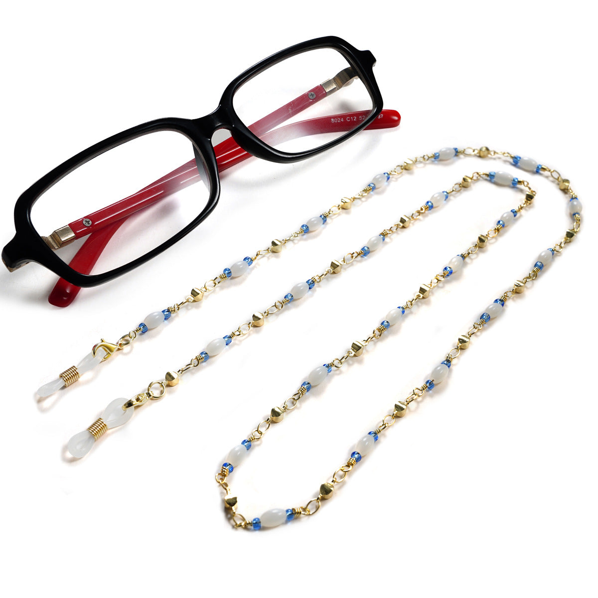 Chic Perlen Brillen Kette Brehn