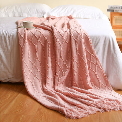 Damen stilvolle Wohndecke mit strukturiertem Design Brehn