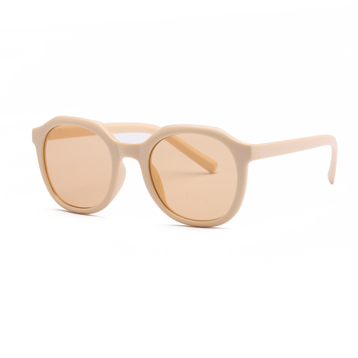 Damen modische Sonnenbrille mit facettenreichem Rahmen und UV-Schutz Brehn