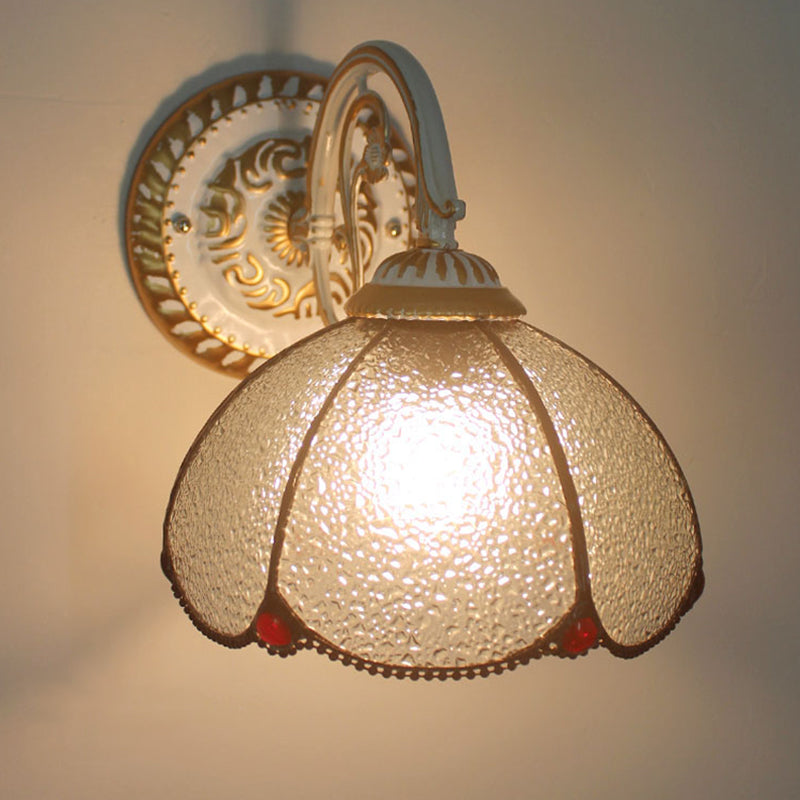 1-Kopf Shade Wandlampe Tiffany-Stil Handgefertigte Glas-Wandlampe für das Wohnzimmer