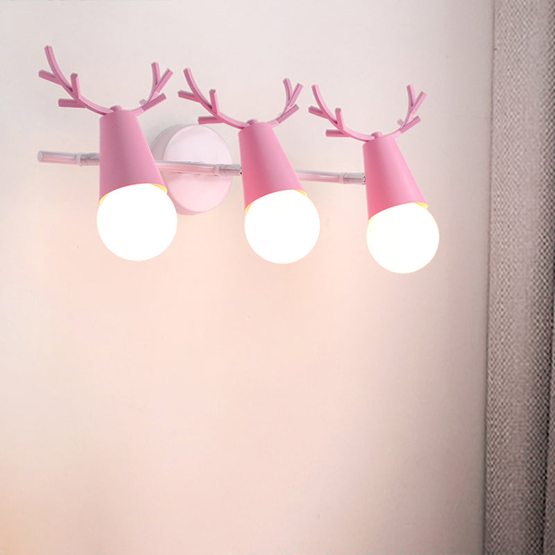 Deer Vanity Light Fixture Nordic Style Metall Schlafzimmer Verstellbare Wandmontage Licht | Brehn