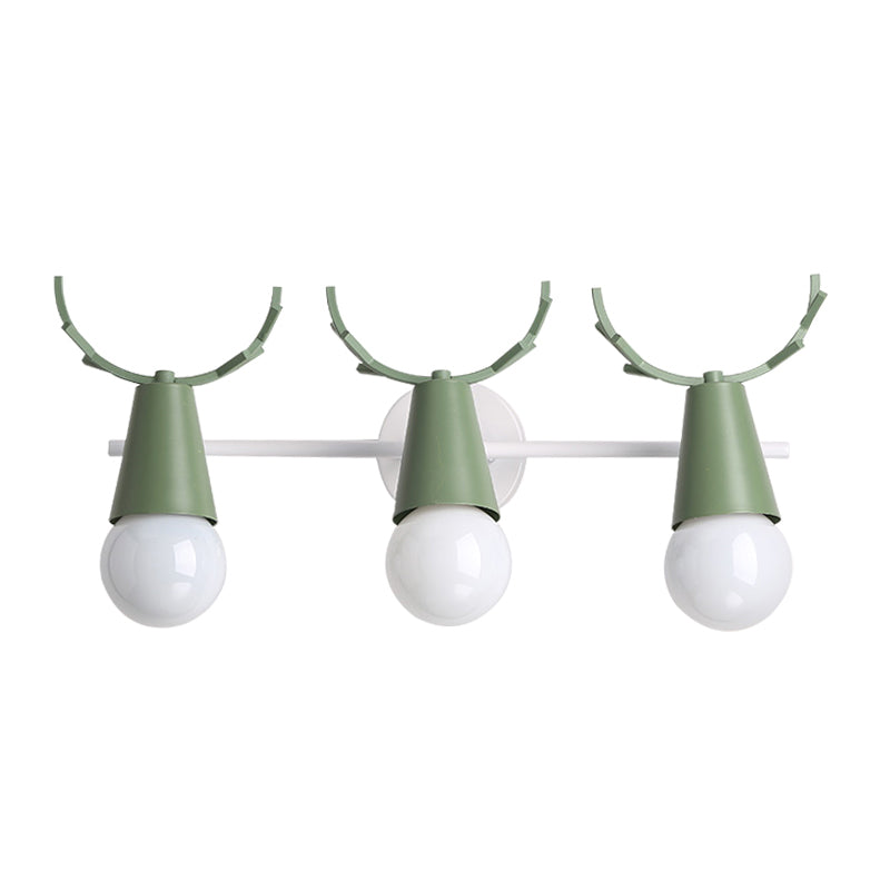 Deer Vanity Light Fixture Nordic Style Metall Schlafzimmer Verstellbare Wandmontage Licht | Brehn