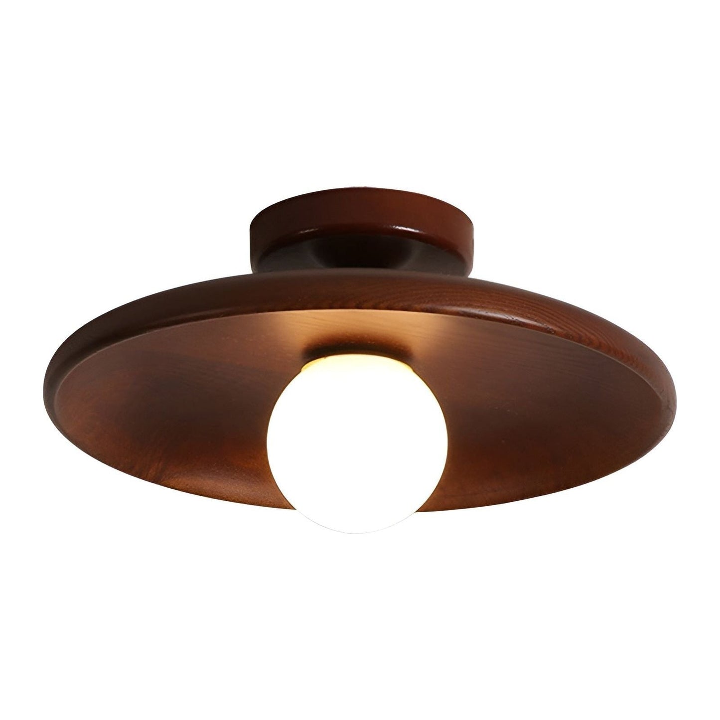 WoodBrehniss Light - Minimalistische Holzscheiben Wabi Sabi Deckenleuchte | Brehn