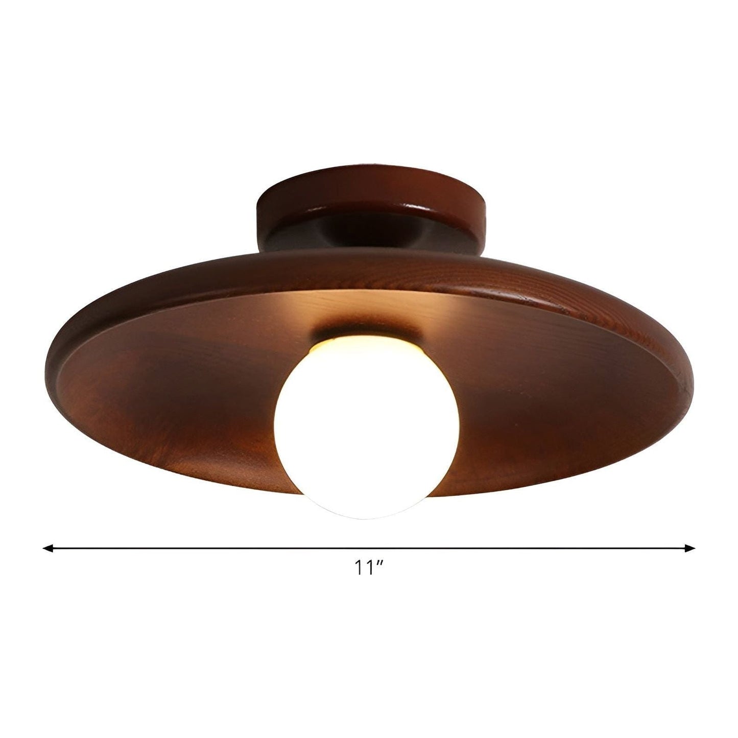 WoodBrehniss Light - Minimalistische Holzscheiben Wabi Sabi Deckenleuchte | Brehn