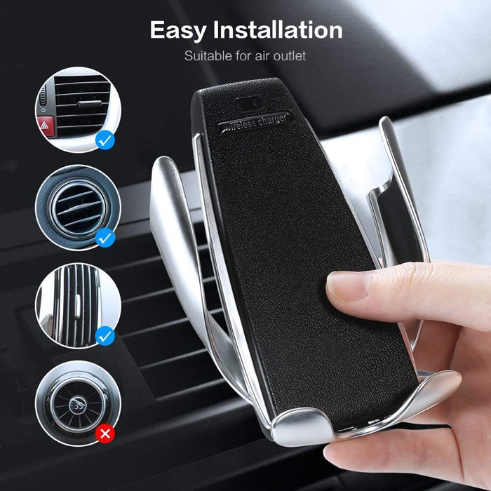 Drahtloses automatisches mobiles Ladegerät und Halterung für das Auto | Brehn