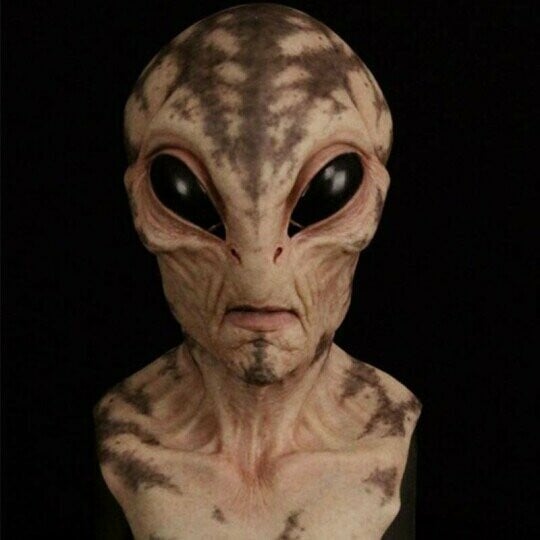 Alienmaske | Realistische Halloween-Kostümaccessoires