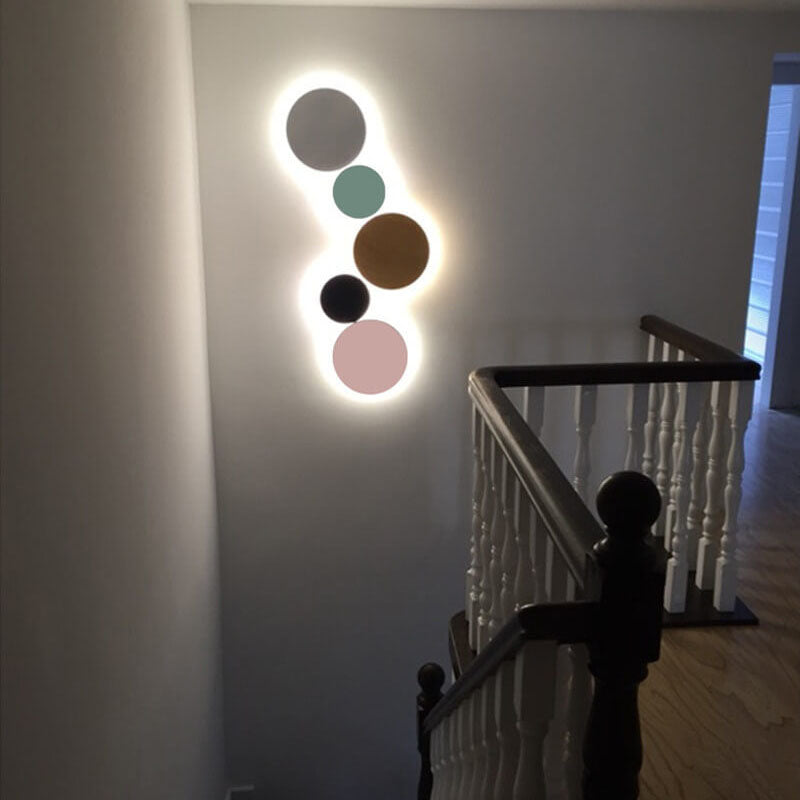 Brehn | GlowOrb Minimalistische Runde LED Wandleuchte | Farbvielfalt | Dimmbares Licht