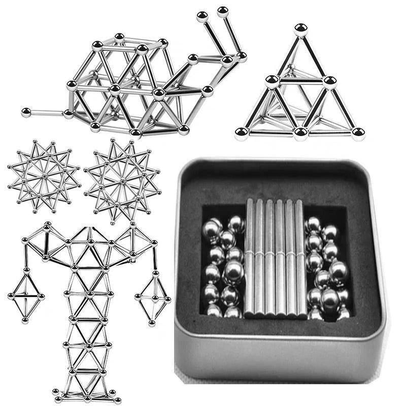 DIY-Set aus Magnetkugeln und -stäben