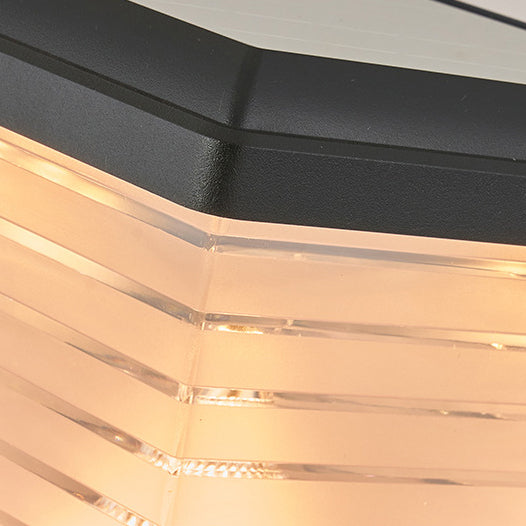 Moderner Minimalistischer Quadratischer Zylinder Solar Wasserdichter ABS PC LED Außenleuchte Für Garten | Brehn