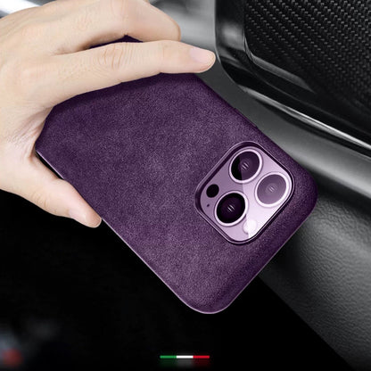 Italienisches Alcantara-Magnetcase für Iphone