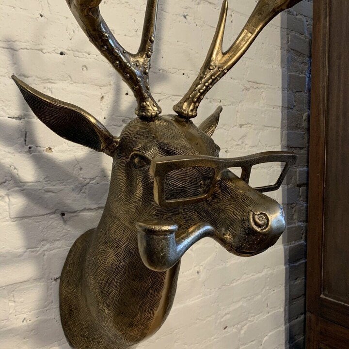 ArtBeest Tierkopf Wanddekoration – Handgemalte verspielte Figuren aus Harz | Brehn