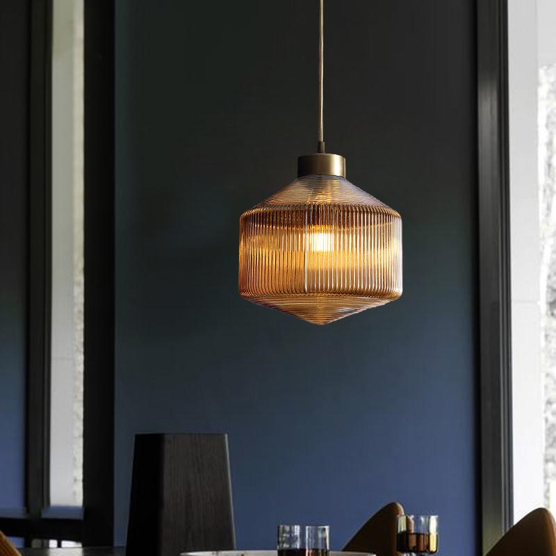 Brehn | GlowCandle Deckenlampe - Moderner Glaskerzenhalter für Innenräume